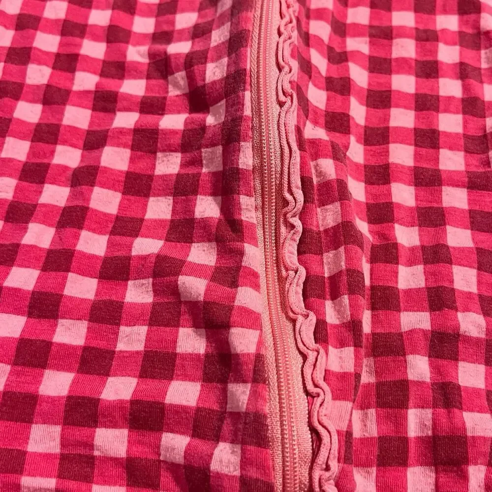 Kickee Pants Girls Pajama Outfit Size 3T Ruffle Zip PJ Lounge Footie Bamboo